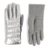 Puffer Touchscreen Gloves - Silver